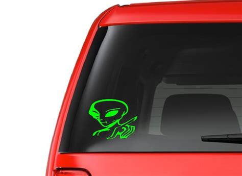 Alien Vinyl Decal Sticker Cartruck By Customdecalus On Etsy