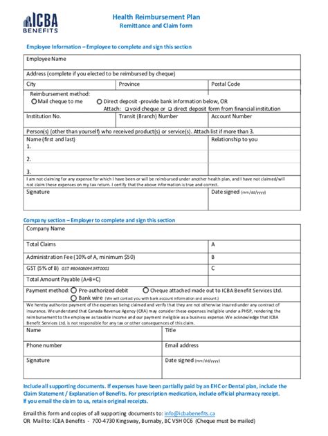 Fillable Online Health Reimbursement Arrangements Hras For Small