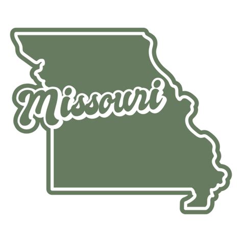 Missouri Retro Cut Out States Usa Png And Svg Design For T Shirts
