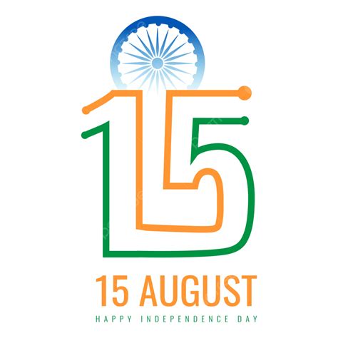 Happy Independence Day India 15 August Vector Happy Independence Day