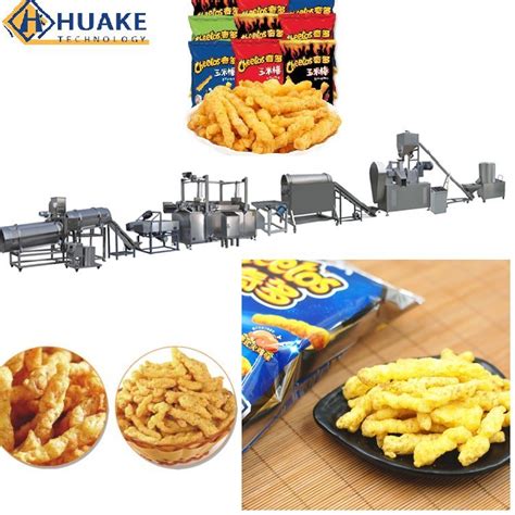 Fried Niknak Corn Curl Kurkure Cheetos Snack Food Making Machine