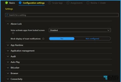 Intune Security Baselines Policies For Windows 10 Or Windows 11