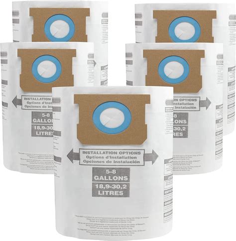 Vacmaster 5 6 Gallon High Efficiency Dust Bag 3 Count Pack Of 1