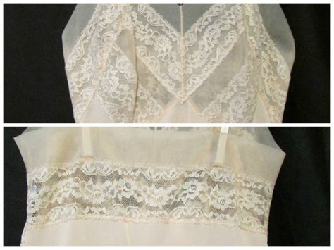 S Luxite Kayser Full Slip Nightgown Size Nude Nylon Lingerie Pin Up Girl Etsy