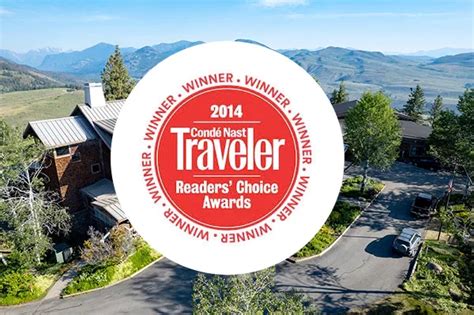 Sun Mountain Lodge Selected By Cond Nast Traveler Readers Choice