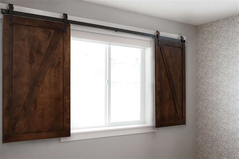 Biparting Sliding Barn Door Shutters Rustica