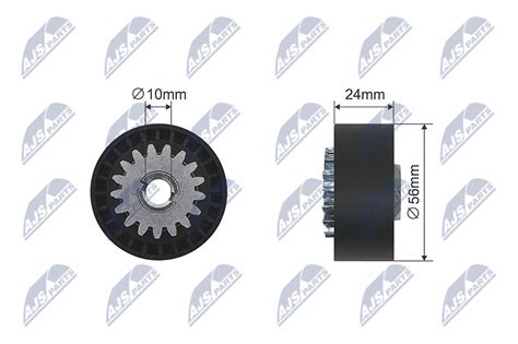 Tensioner Pulley V Ribbed Belt RNK RE 010 NTY 11750 00Q0L