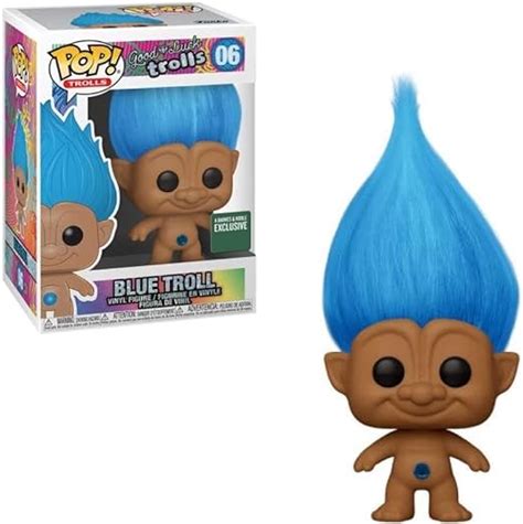 Funko Pop Good Luck Trolls Blue Troll Exclusive Vinyl Figure