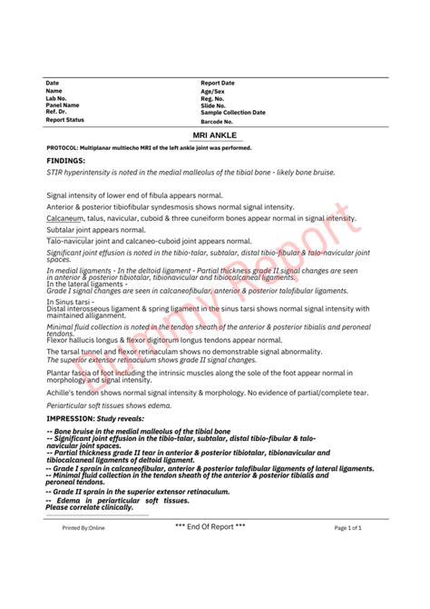 Mri Ankle Price Purpose Procedure Results Bookmerilab