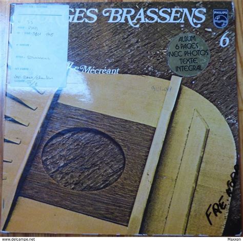 GEORGES BRASSENS N6 Le Mécréant Philips 9 101 048 33 Tours