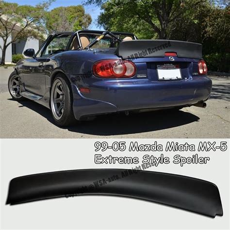 Fiber Glass Ducktail Style Rear Spoiler Wing For Mazda Mx 5 Mx5 Miata