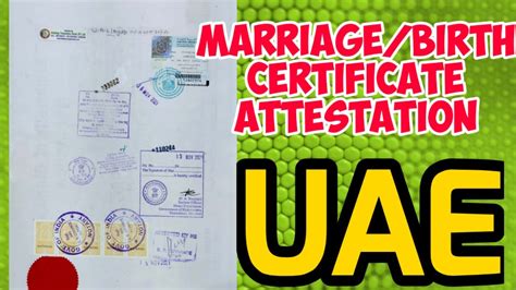 Marriage Certificate Attestation For UAE UAE Attestation Of