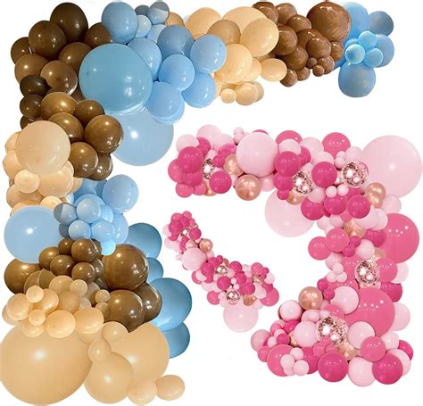 Amazon PERPAOL 147PCS Blue Brown Coffee Balloons Garland Kit And