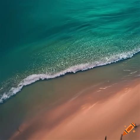 Beach With Clear Blue Water And White Sand On Craiyon