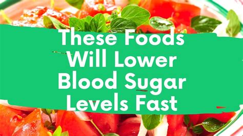 List Of Foods That Lower Blood Sugar Quickly Youtube