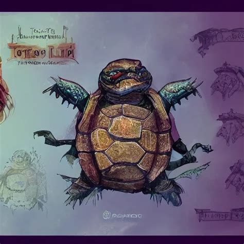 Tortle Cleric D D Character Commission Art Portrait Stable Diffusion