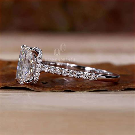 Elongated Cushion Cut Lab Grown Diamond Engagement Ring