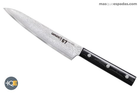 Damascus Samura Knife 67 6.0"" / 150mm - +queespadas