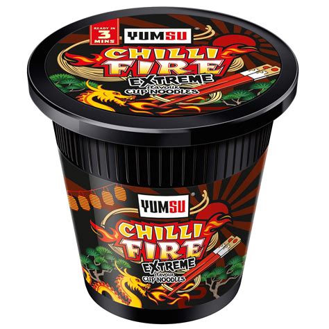 Yumsu Chili Fire Extreme Instant Noodles 60g Groceries Bandm