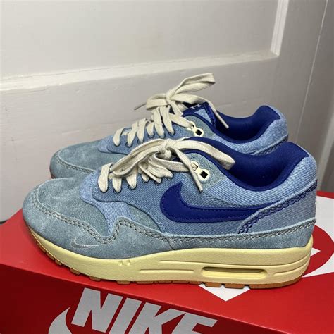 Nike Air Max 1 Premium Dirty Denim Size M 5 5 W Depop