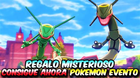 Consigue Ahora Rayquaza V De Fuego Evento Unico Antiguo Shiny Gratis