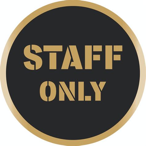 Buy Shaivya Sign Acrylic Signage Sticker Designs Employees Only