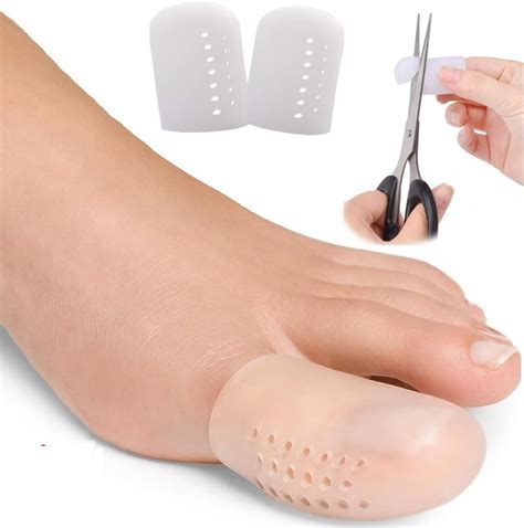 10 Pcs Big Toe Cap Breathable Toe Protector Toe Cover Sleeves With Holes Provides Relief From