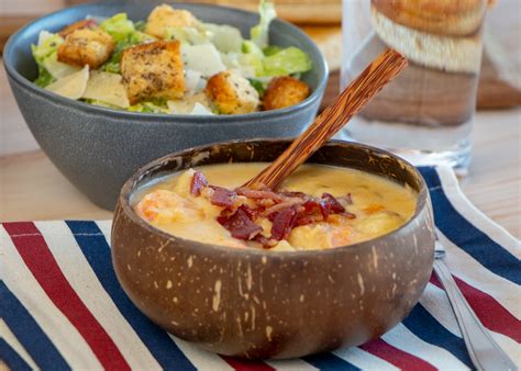 Cheddar Seafood Chowder Caesar Salad Martin S Famous Potato Rolls