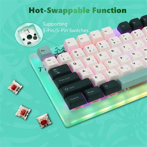 Womier K Tkl Keyboard Hot Swappable Mechanical Keyboard Keys