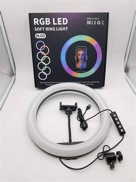 26Cm MJ26 10 2 RGB Led Soft Ring Light