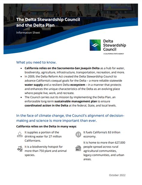 About The Delta Stewardship Council