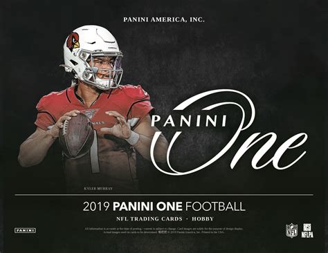 2019 Panini One NFL Football Cards Makes Sophomore Return!!