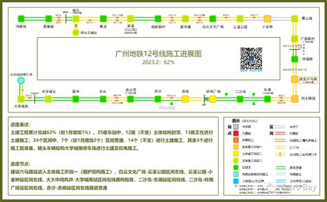 广州地铁在建新线建设进度图【2023年2月】 自由微信 Freewechat