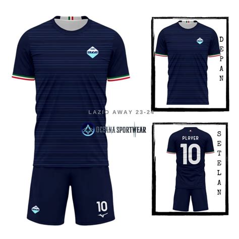 Jual Baju Bola Jersey Lazio Away Terbaru Full Printing