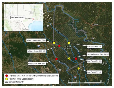 Flood Early Warning System For San Jacinto County San Jacinto River