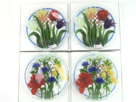 Lot 4 Peggy Karr Signed Fused Art Glass Plates