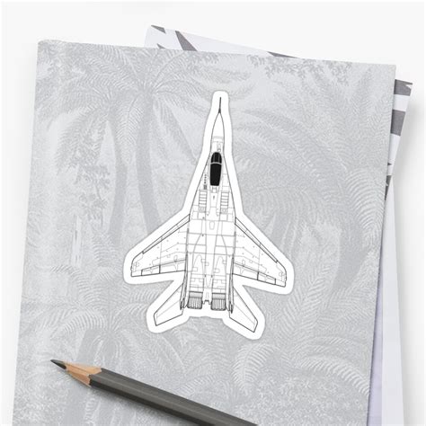 "Mikoyan MiG-29 Fulcrum Blueprint" Stickers by zoidberg69 | Redbubble