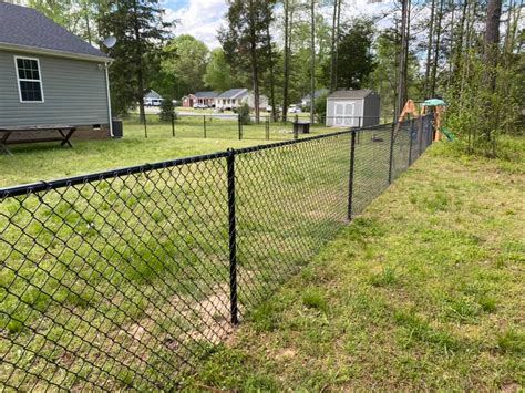 Black Chain Link Fence King William County Quality Fence Company In