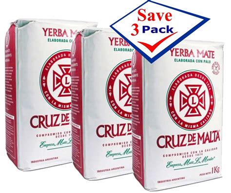 Yerba Mate Herbal Tea Cruz De Malta Gr Oz Pack Of