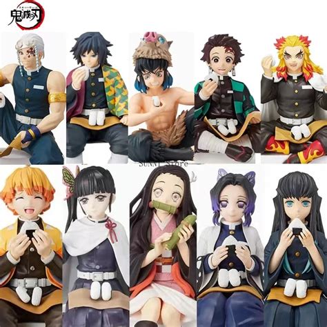 14 estilos demônio slayer anime figura inosuke zenitsu mitsuri giyuu