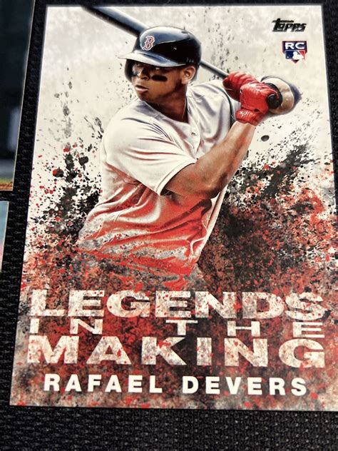 Topps Stadium Club Red Rafael Devers Auto Rookie Rc Mint Plus