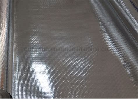 China Woven Fabric Coated Aluminum Foil Reflective Insulation Material