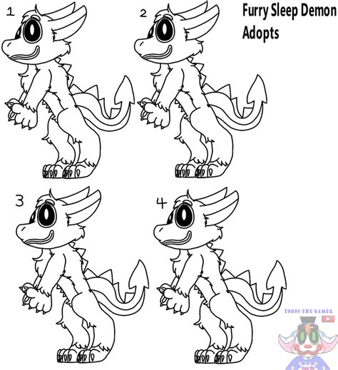 Furry Sleep Demon Adopts Template By Toonsthegameryt On Deviantart