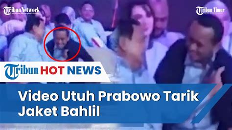 Nonton Video Utuh Saat Prabowo Tarik Jaket Menteri Bahlil Youtube