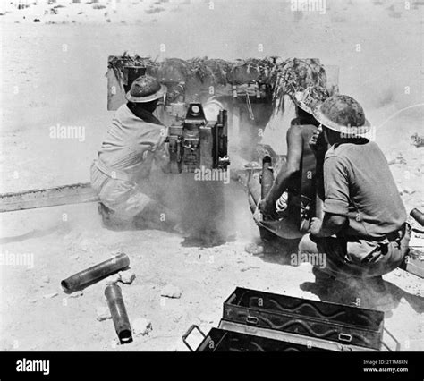 The British Army In North Africa A British Six Pounder Anti Tank