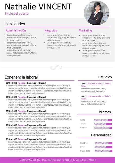 Modelo De Cv Original Para Descargar Libre Riset