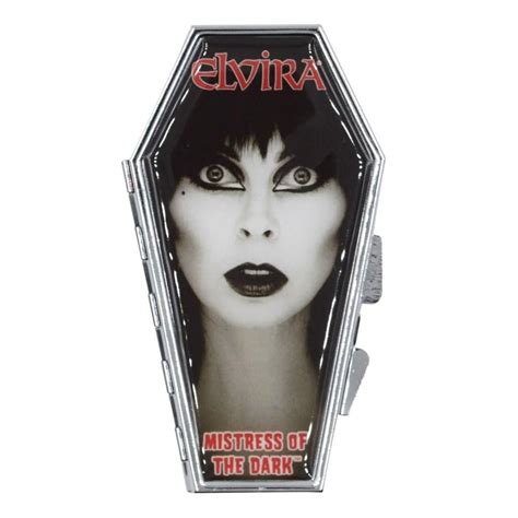 Elvira Face Coffin Compact Mirror