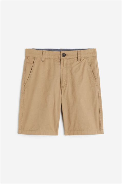 Cotton Chino Shorts Regular Waist Short Beige Kids Handm Au