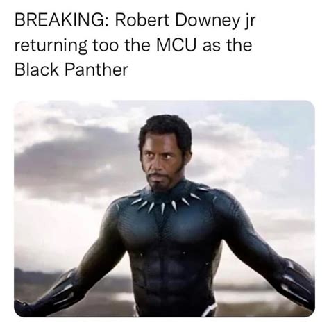 Breaking Robert Downey Jr Returning Too The Mcu As The Black Panther