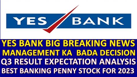 Yes Bank Latest News Yes Bank Share News Today Q3 Pre Result